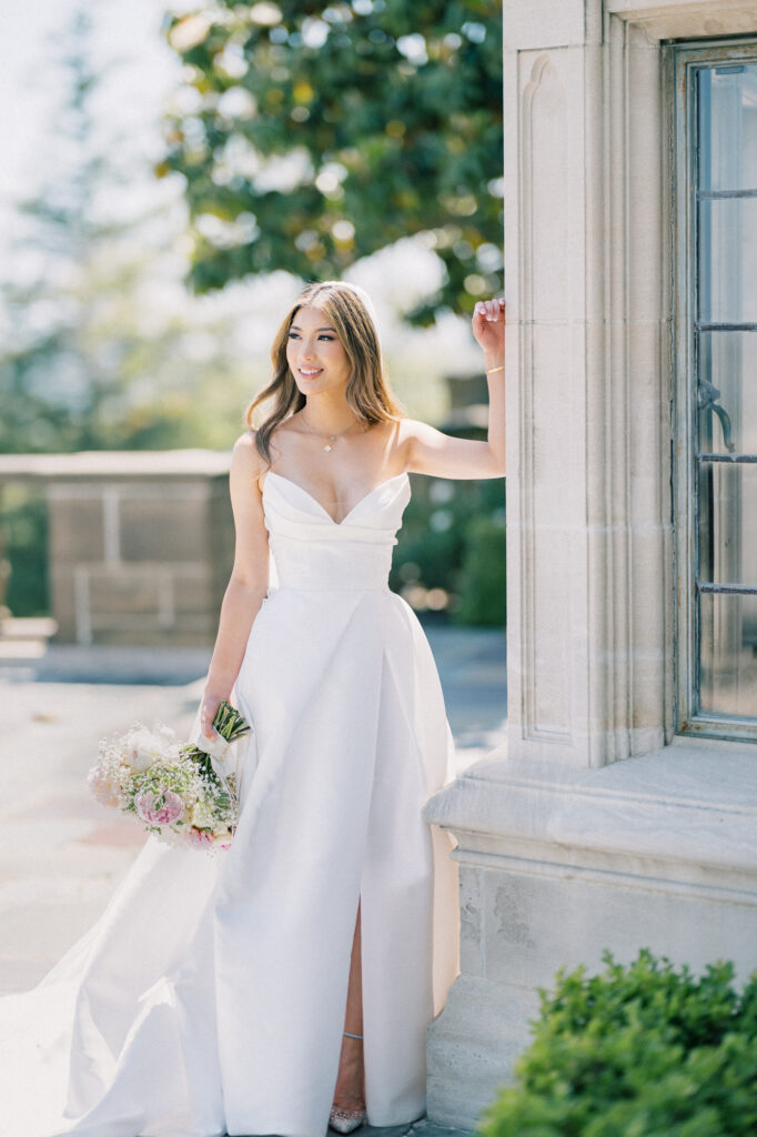 greystone mansion wedding bride and groom photographed by Xenia Park